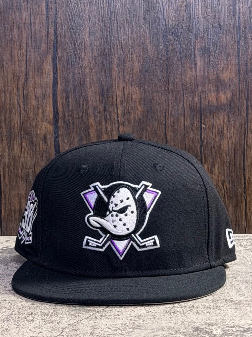 NWT New Era Anaheim Ducks 30th Anniversary 9FIFTY Snapback Black Gray UV OSFA